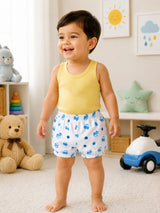 Baby Boys Printed Trunk with Inner Elastic Waistband for Comfortable Innerwear Essentials and Regular Use - Pack of 6