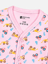 Unisex Baby Thermal Front Open Full Sleeve Top for Winter Wear, Warm Layering and Easy Dressing - Pack of 3
