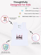 Baby Boys Round Neck Sleeveless Vest Innerwear for Comfortable Daily Wear, Easy Movement and Regular Use - Pack of 3