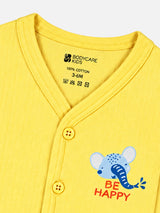 Unisex Baby Front Open Full Sleeves Thermal Top for Winter Innerwear Comfort and Everyday Use - Pack of 3
