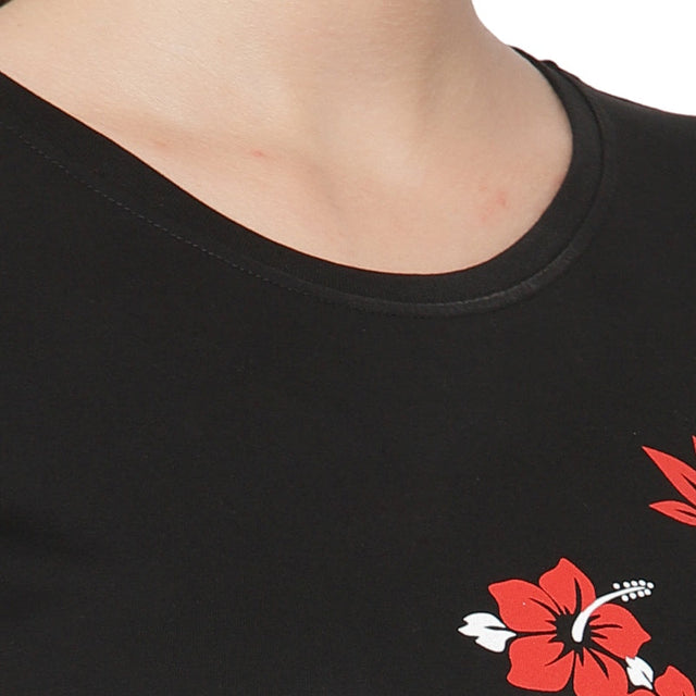 Women T-Shirt Round Neck Half Sleeves - Bodycare