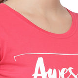 Proteens Women T-shirt Round Neck Half Sleeves