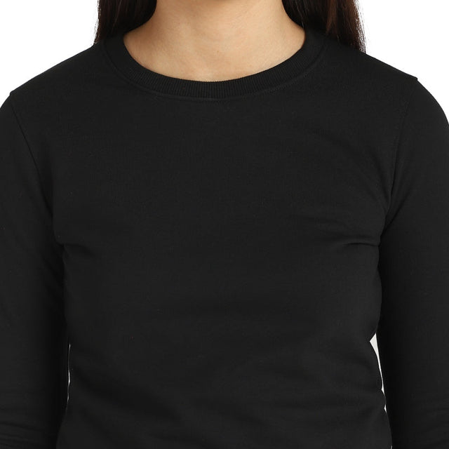 Women Sweatshirt Round Neck Full Sleeves - Bodycare