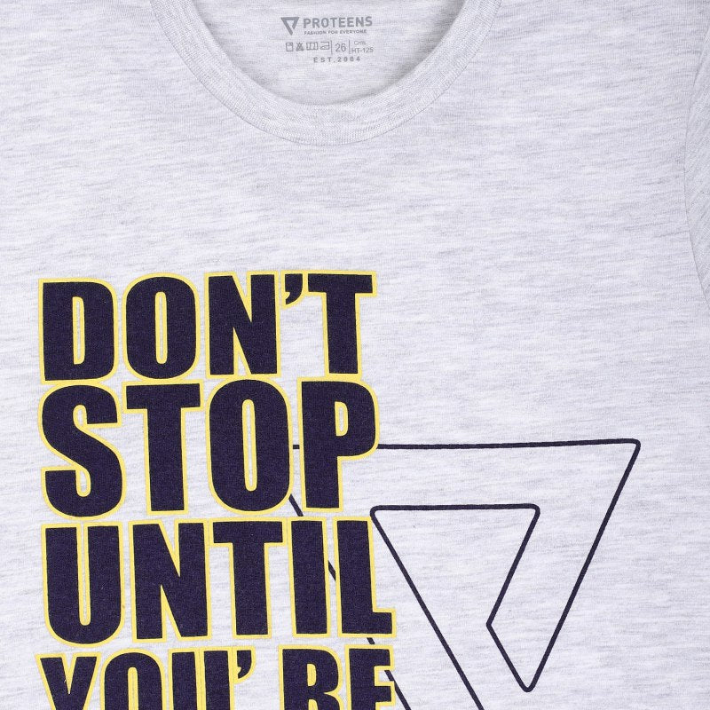 Bodycare Boys Cotton Tshirt Round Neck Half Sleeves Solid