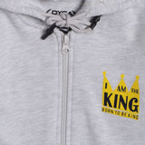 DYCA Boys Fleece Jacket Full Zipper Full Sleeves Solid