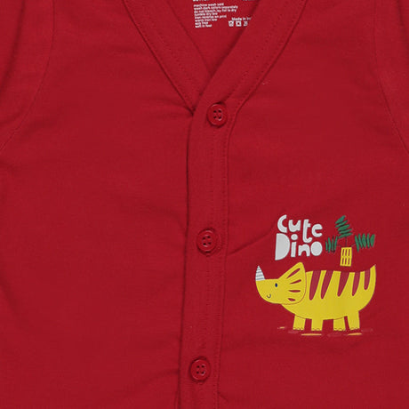 Bodycare Unisex Vest Front Open Full Sleeves Solid Pack Of 3