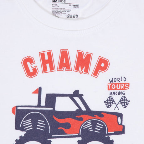 Baby Boys T-Shirt Round Neck Half Sleeves Pack of 2