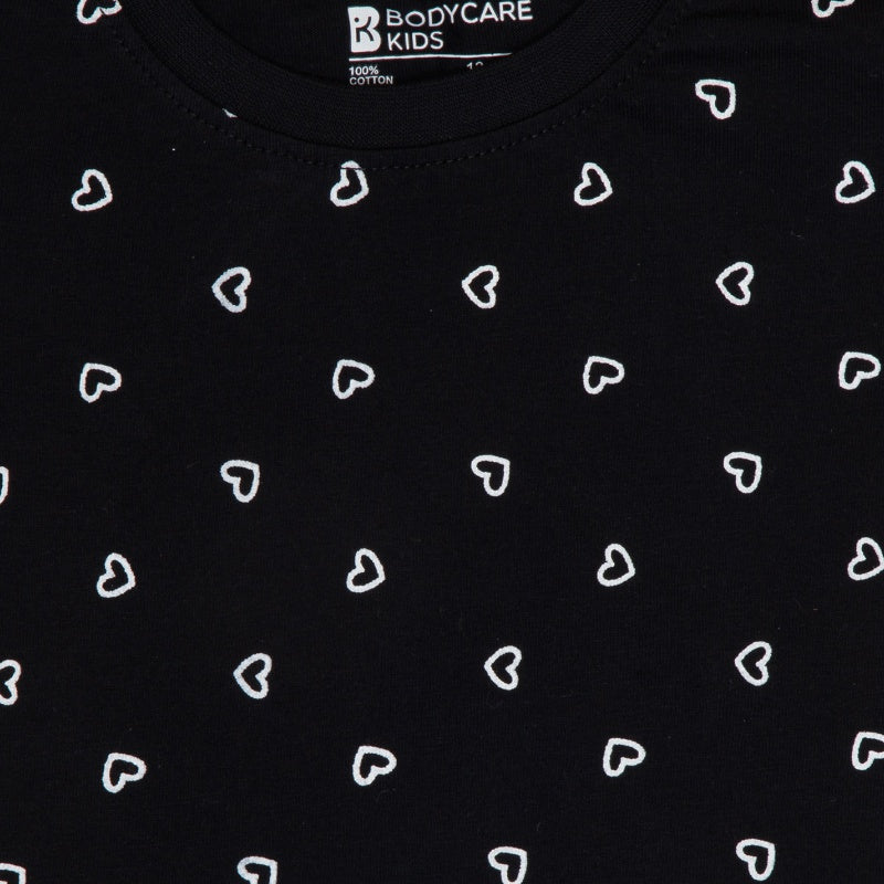 Bodycare Girls Round Neck Half Sleeves Tshirt Pack Of 2