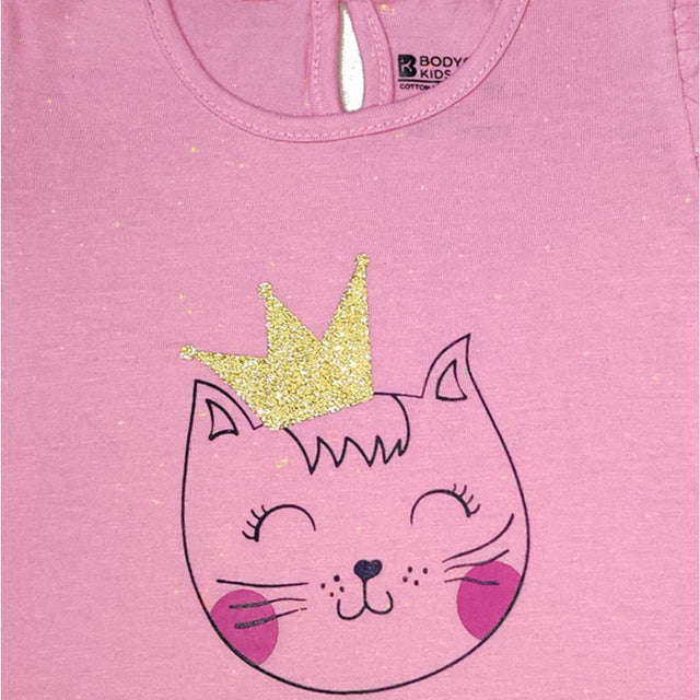 Baby Girls T-Shirt Round Neck Half Sleeves - Bodycare