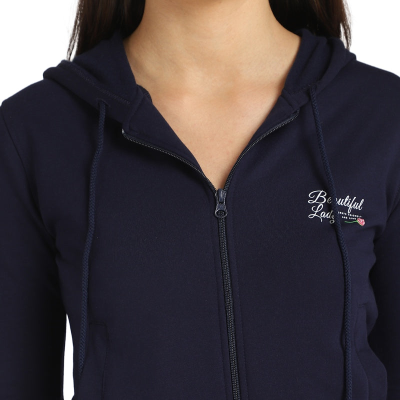 DYCA Women Fleece Jacket Front Open Full Sleeves