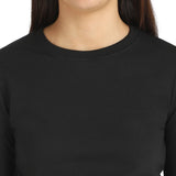 DYCA Women Fleece Sweat Shirt Round Neck Full Sleeves