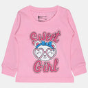 Baby Girls T-Shirt Round Neck Full Sleeves Pack of 1 - Bodycare