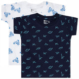 Baby Boys T-Shirt Round Neck Half Sleeves Pack of 2