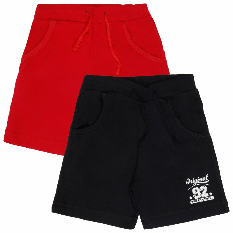 Bodycare Boys Solid Shorts Pack Of 2