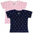 Bodycare Girls Round Neck Half Sleeves Tshirt Pack Of 2