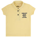 DYCA Girls Tshirt Collar Half Sleeves Solid