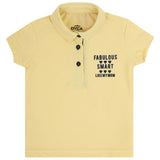 DYCA Girls Tshirt Collar Half Sleeves Solid