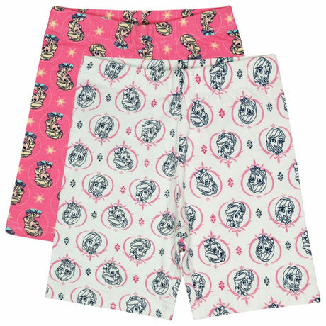 Girls Cotton Spandex Shorts Pack of 2
