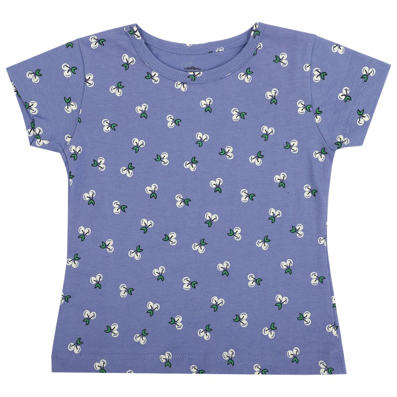 DYCA Girls Round Neck Half Sleeves T-Shirt