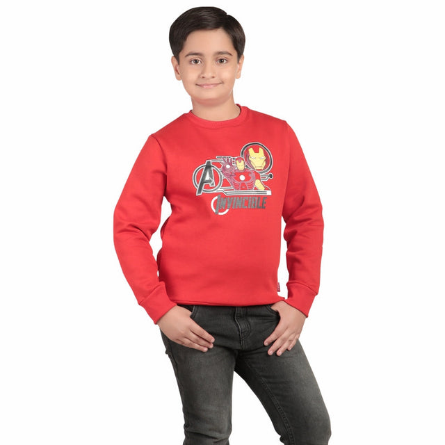 Boys Avengers Sweatshirt Round Neck Full Sleeves - Bodycare