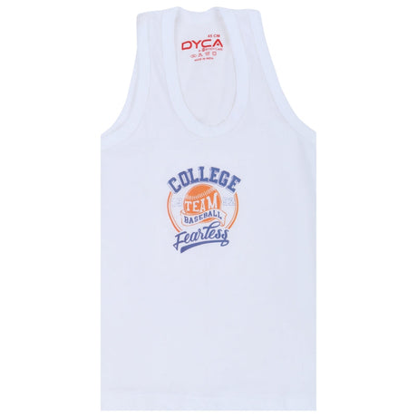 Boys Vest Round Neck Sleeveless Pack of 4