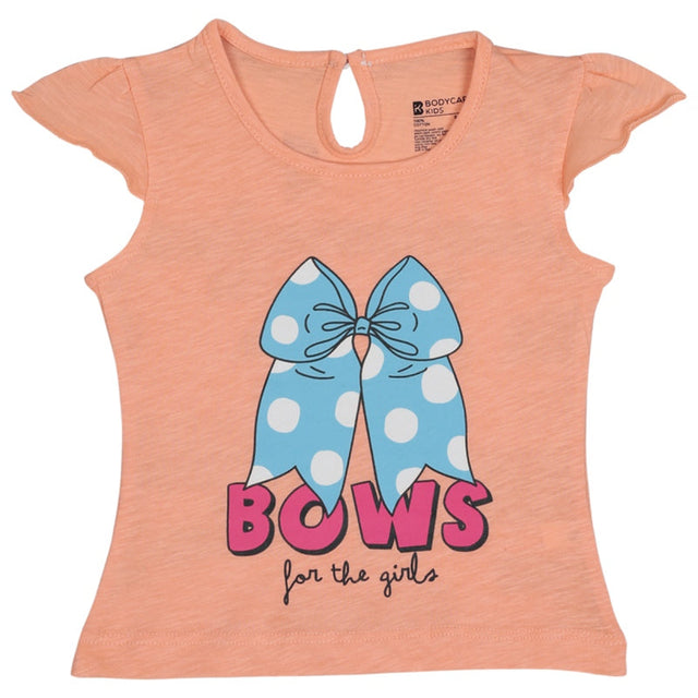 Baby Girls T-Shirt Round Neck Half Sleeves - Bodycare