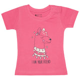 Bodycare Girls Cotton Round Neck Half Sleeves Tshirt Pack Of 2