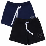 Bodycare Girls Solid Shorts Pack Of 2