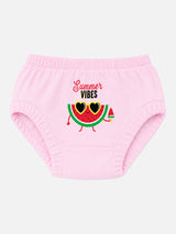 Baby Girls 100% Cotton Innerwear Panty Solid for Everyday Innerwear Comfort, Secure Fit and Regular Use - Pack of 3