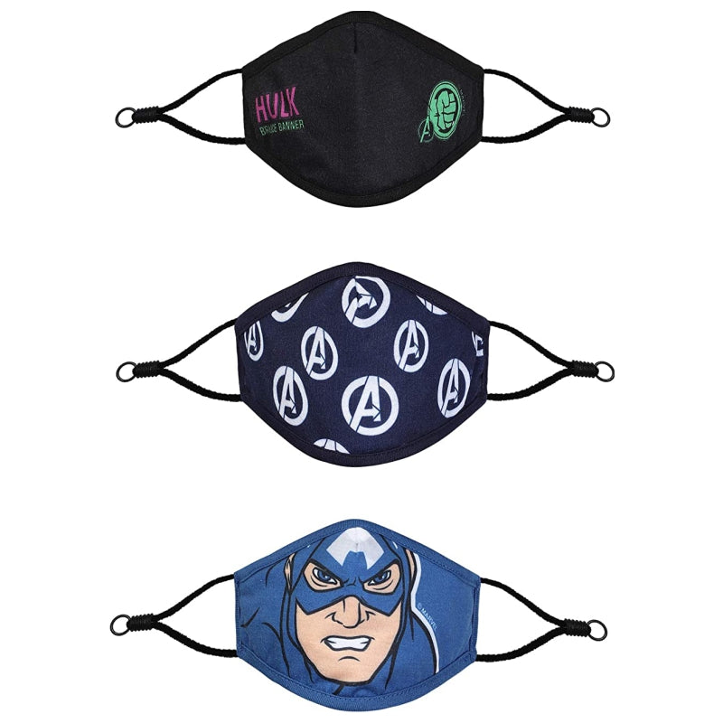 Bodycare Avengers Boys Face Mask Pack Of 3