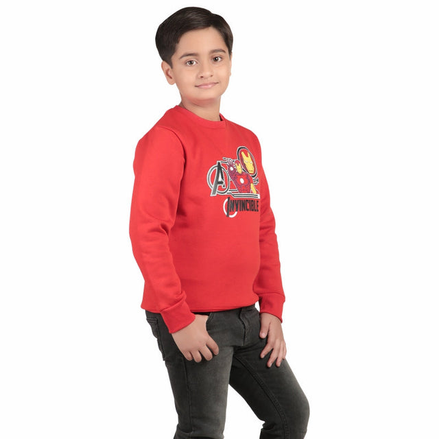 Boys Avengers Sweatshirt Round Neck Full Sleeves - Bodycare