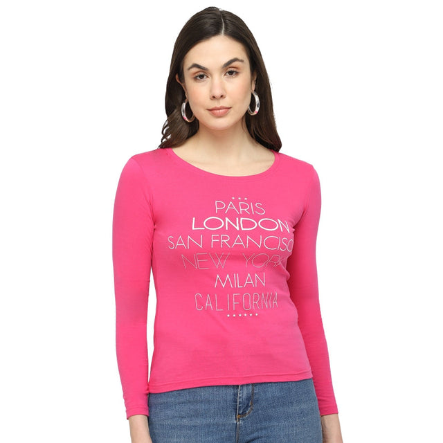 Women 100% Cotton T-Shirt Round Neck - Bodycare