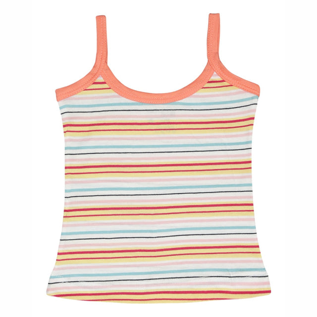 Girls 100% Cotton Vest Dori Neck Sleeveless Pack of 3 - Bodycare
