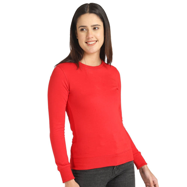 Women Sweatshirt Round Neck Full Sleeves - Bodycare