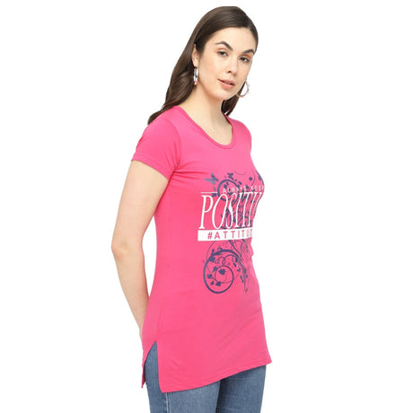 DYCA Women T-shirt Round Neck Half Sleeves