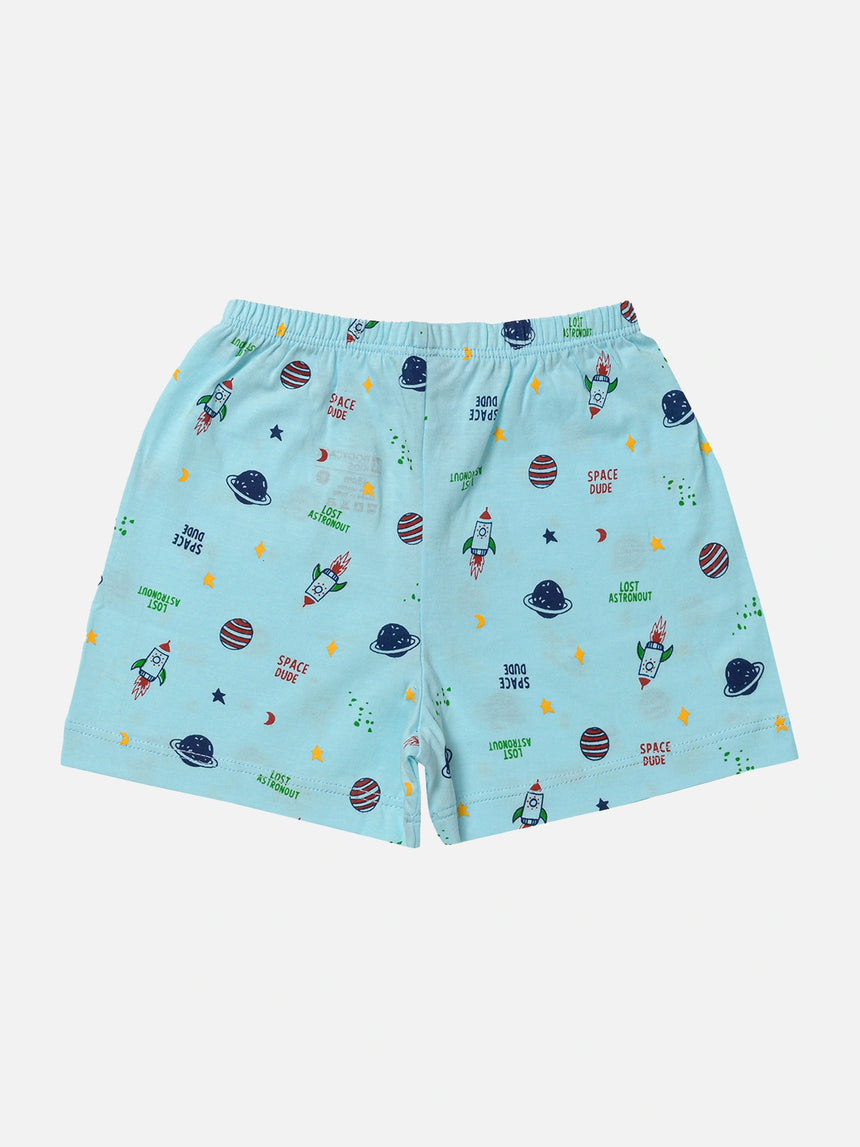 Baby Front Open Half Sleeves Short Suit Single Jersey