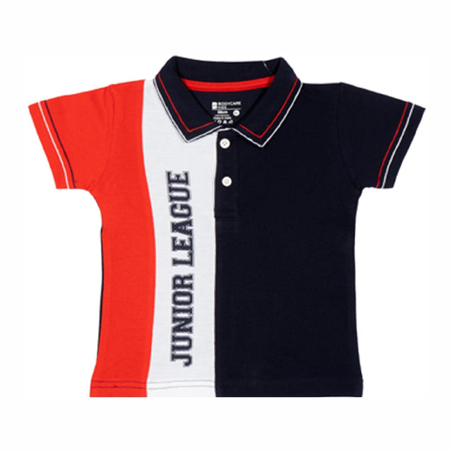 Baby Boys Pique Collar Half Sleeve T-Shirt with Regular Fit and Soft Breathable Fabric for Casual Wear - Pack of 1