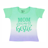 Baby Girls Round Neck Half Sleeve T-Shirt for Casual Wear, Easy Movement, Everyday Comfort and Regular Use