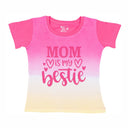 Baby Girls Round Neck Half Sleeve T-Shirt for Casual Wear, Easy Movement, Everyday Comfort and Regular Use