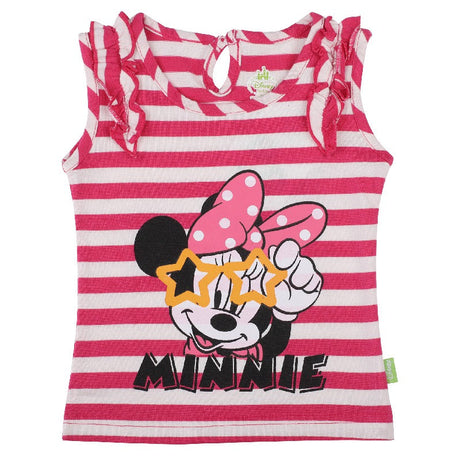 Baby Girls Minnie & Friends T-Shirt Round Neck Sleeveless - Bodycare