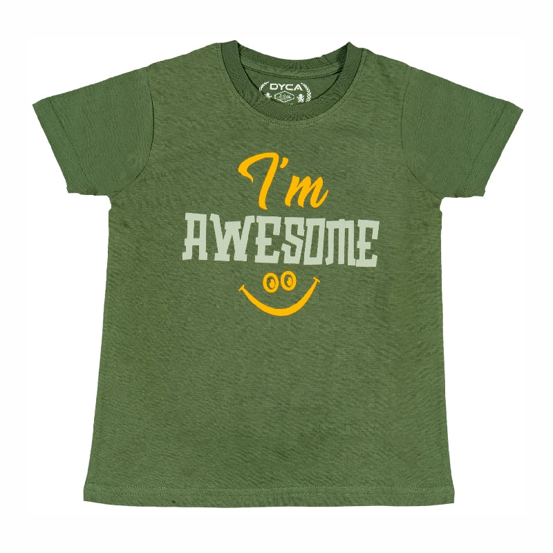 Boys T-Shirt Round Neck Half Sleeves - Bodycare