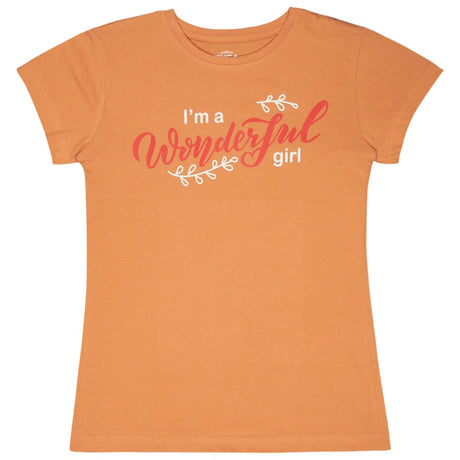 Dyca Girls Round Neck Half Sleeves Tshirt