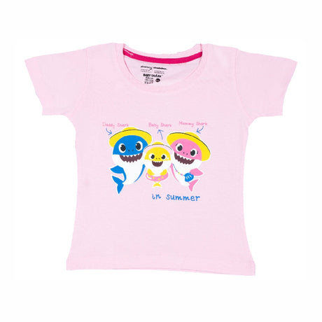 Baby Girls T-Shirt Round Neck Half Sleeves