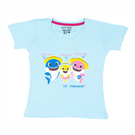 Baby Girls T-Shirt Round Neck Half Sleeves