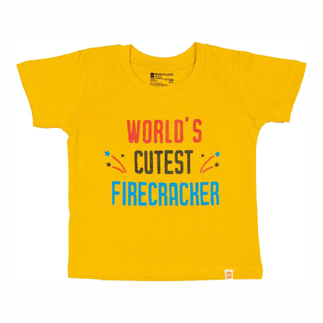Baby Boys T-Shirt Round Neck Half Sleeves - Bodycare
