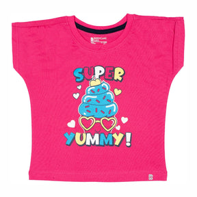 Baby Girls T-Shirt Round Neck Half Sleeves - Bodycare