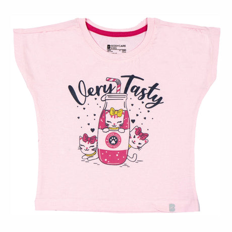 Baby Girls T-Shirt Round Neck Half Sleeves