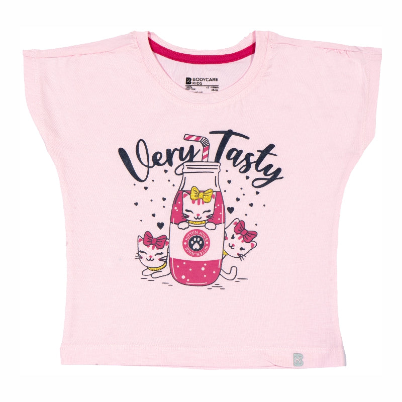 Baby Girls T-Shirt Round Neck Half Sleeves - Bodycare