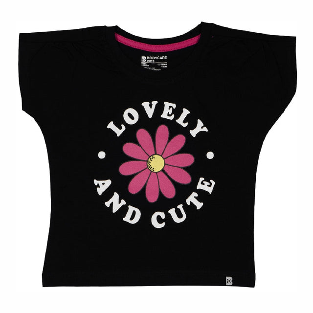Baby Girls T-Shirt Round Neck Half Sleeves - Bodycare