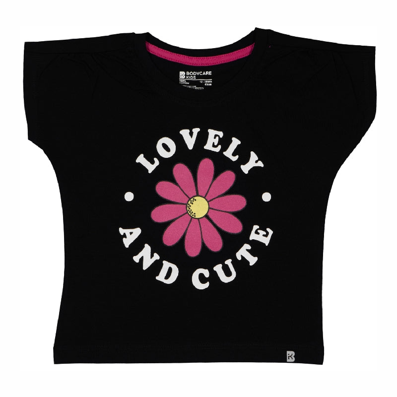Baby Girls T-Shirt Round Neck Half Sleeves - Bodycare